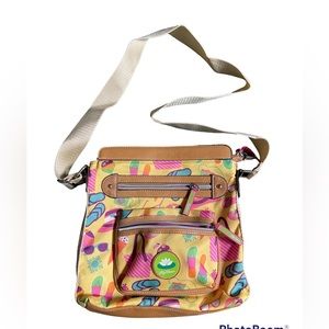Lily Bloom Summer Fun yellow crossbody bag